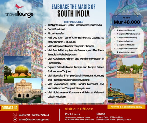 South India Grand Tour Package